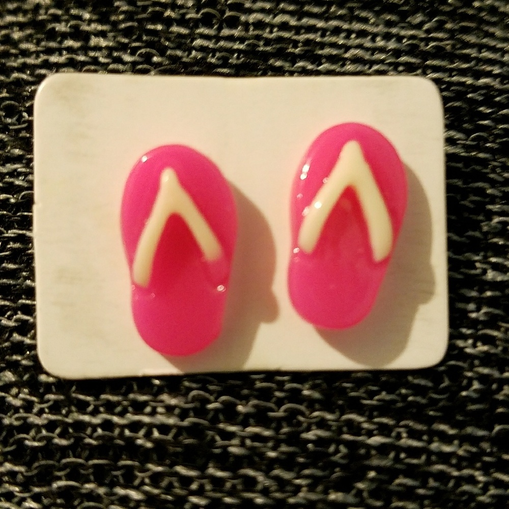 Pink Flip Flop Earrings